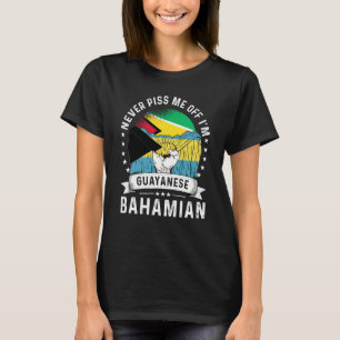 Guyana Flag Bahamas Grown Humour Citizen Pride T-Shirt