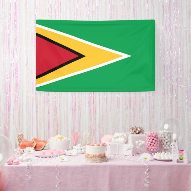 Guyana flag banner (Party)