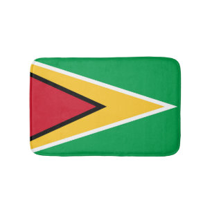 Guyana flag bath mat