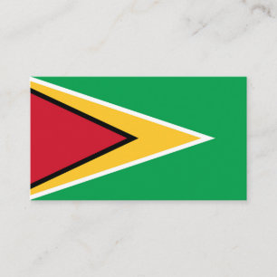 Guyana flag business card