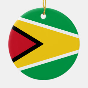 Guyana Flag Ceramic Ornament
