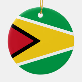 Guyana Flag Ceramic Ornament