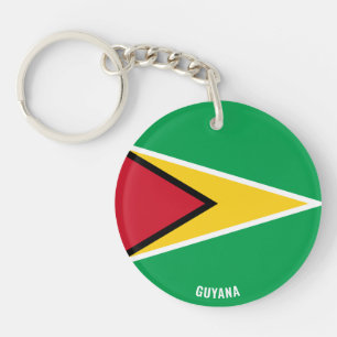 Guyana Flag Charming Patriotic Keychain
