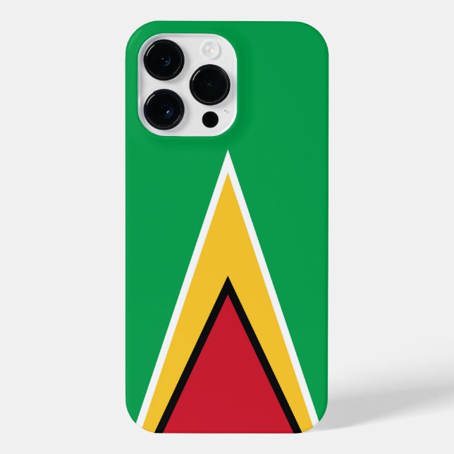Guyana flag iPhone case (Back)
