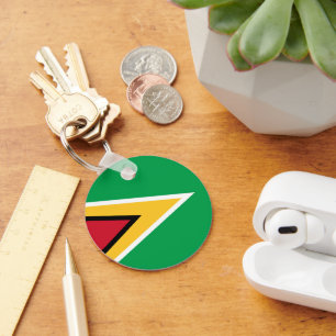 Guyana flag keychain
