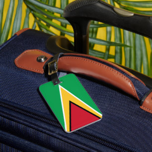 Guyana flag luggage tag