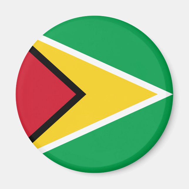 Guyana flag  magnet (Front)
