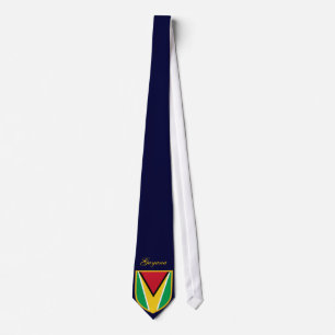 Guyana Flag Personalized Name Tie