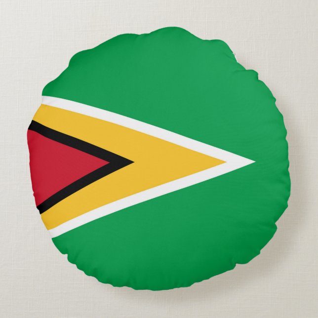Guyana flag round pillow (Back)