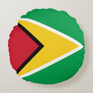 Guyana Flag Round Pillow
