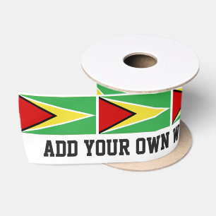 Guyana Flag Satin Ribbon
