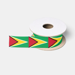 Guyana Flag Satin Ribbon