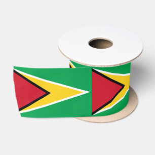 Guyana Flag Satin Ribbon