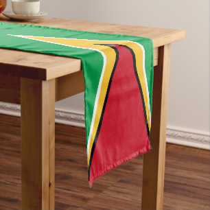 Guyana flag short table runner