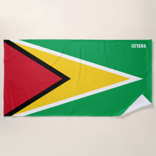 Guyana Flag Splendid Patriotic Beach Towel