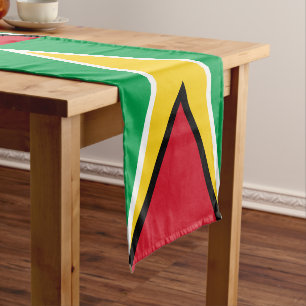Guyana flag & Sports fan house decor / Guyana Short Table Runner