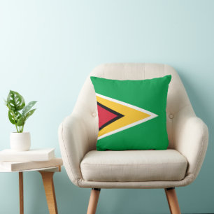 Guyana flag throw pillow