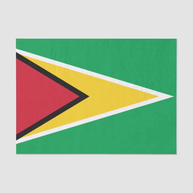 Guyana Flag Tissue Paper (Front)