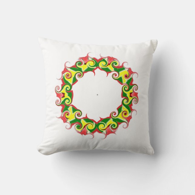 Guyana Flag Toss Pillow (Front)
