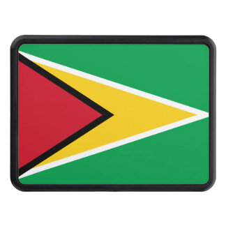 Guyana flag trailer hitch cover