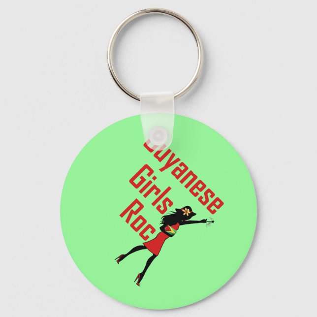 Guyana Girl Keychain (Front)