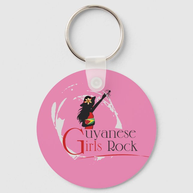 Guyana Girl Keychain (Front)