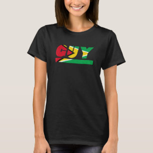 Guyana GUY Guyane Outfit with Flag T-Shirt
