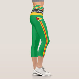 Guyana & Guyana Flag fashion, Fitness, Sports Capr Capri Leggings