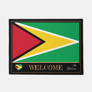Guyana & Guyana Flag house mats /sports Welcome