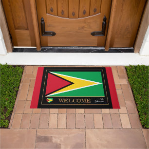 Guyana & Guyana Flag house mats /sports Welcome