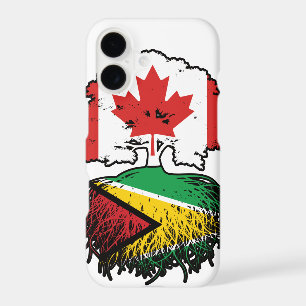 Guyana Guyane Drapeau canadien des racines d'arbre