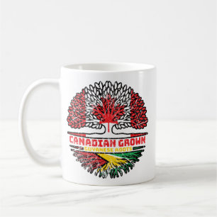 Guyana Guyanese Canadian Canada Tree Roots Flag Coffee Mug