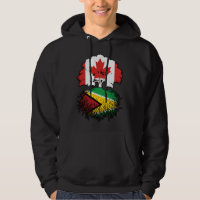 Guyana Guyanese Canadian Canada Tree Roots Flag