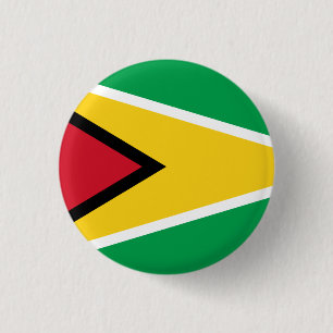 Guyana (Guyanese) Flag 1 Inch Round Button