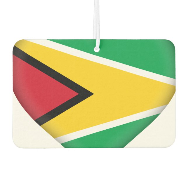 Guyana (Guyanese) Flag Air Freshener (Front)