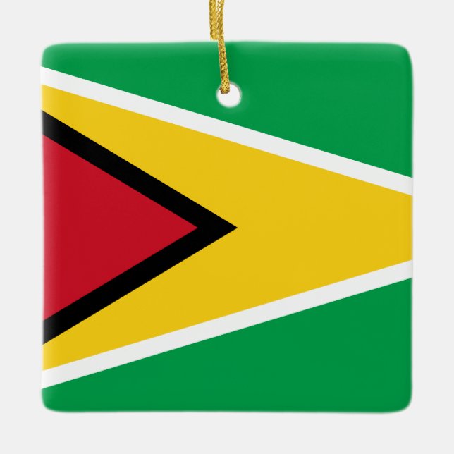 Guyana (Guyanese) Flag  Ceramic Ornament (Front)