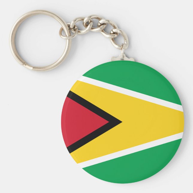 Guyana (Guyanese) Flag Keychain (Front)