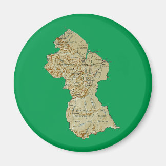 Guyana Map Magnet
