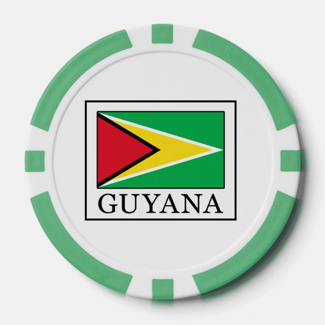 Guyana Poker Chips (Front)