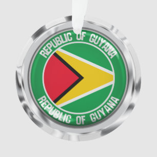 Guyana Round Emblem Ornament