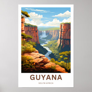Guyana South Africa Travel Print