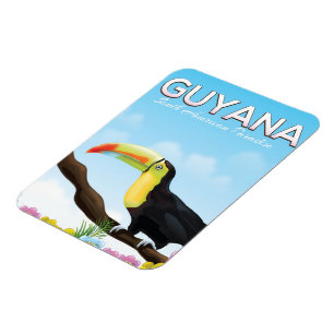 Guyana South american paradise travel poster Magnet