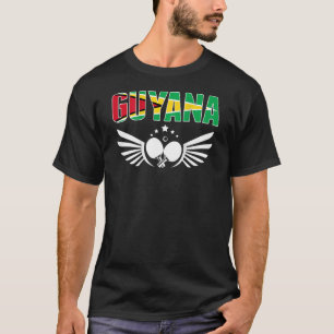 Guyana Table Tennis Support Guyanese Ping Pong T-Shirt