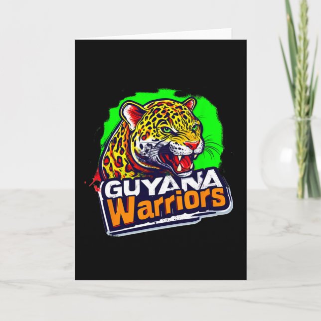 Guyana Warriors Patriotic Cricket  Card (Front)