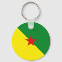 Guyane Fisheye Flag Keychain
