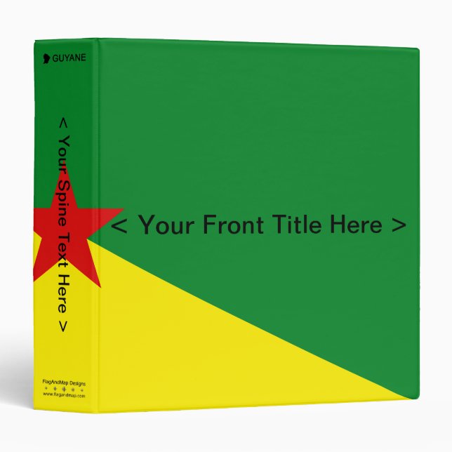 Guyane Flag Binder (Front/Spine)
