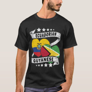 Guyanese And Ecuadorian Flag T-Shirt