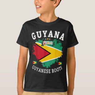 Guyanese Cultural Outfit Idea for Kids Guyana Flag T-Shirt