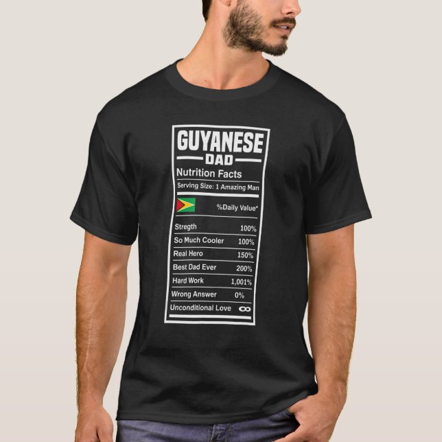 Guyanese Dad  Guyanese T-Shirt (Front)