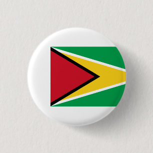 Guyanese Flag, Flag of Guyana 1 Inch Round Button